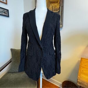 Rag & Bone Black Lace Blazer